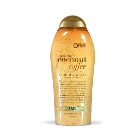 Ogx Smoothing + Coconut Coffee Scrub & Wash 577ml — OGX face wash