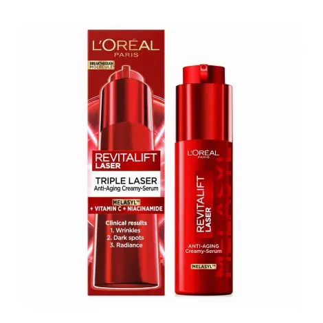 L'Oreal Revitalift Laser Triple Laser Anti Aging Creamy Serum 50ml — LOREAL face serum