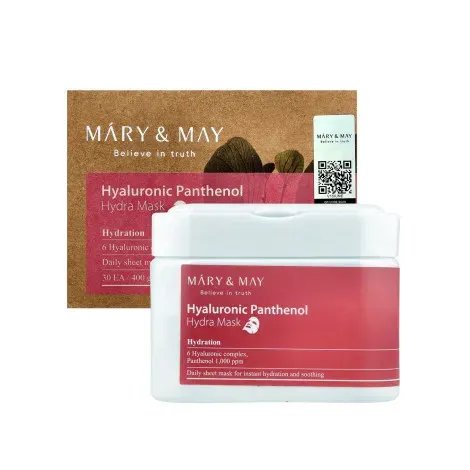 Mary & May Hyaluronic Panthenol Hydra Mask 400g 30EA — MARY & MAY face serum