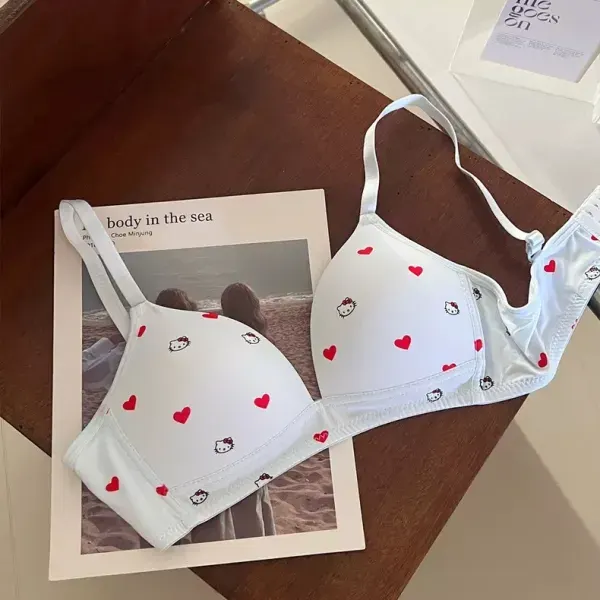 Ash Love Print Bra – Cute Heart & Cartoon Printed Comfort Bra for Women