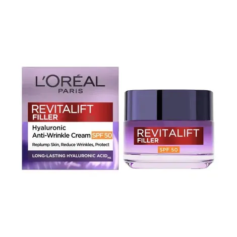 L'oreal Revitalift Filler Hyaluronic Anti - Wrinkle Spf50 Cream 50ml — LOREAL sunscreen