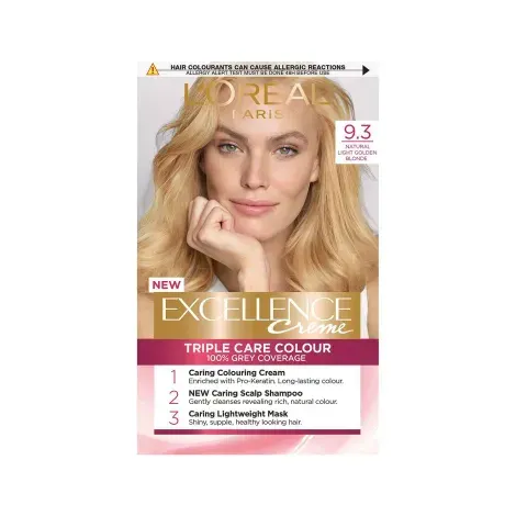 L'Oreal Excellence Creme Tirple Care Colour - 9.3 Very Light Golden Blonde — LOREAL beauty product