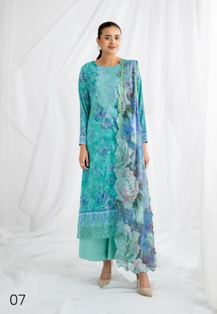 GullJee Rang-e-Haya Lawn - Shopemart 1