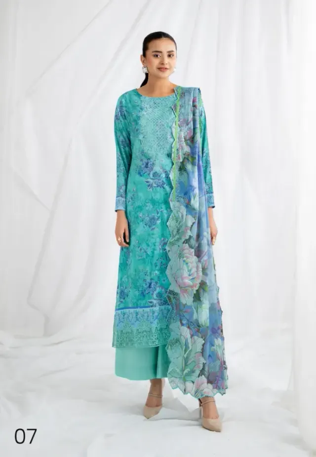 GullJee Rang-e-Haya Lawn - Shopemart 1