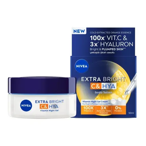 Nivea Extra Bright C and Hya Vitamin Night Gel 50ml — NIVEA night moisturiser