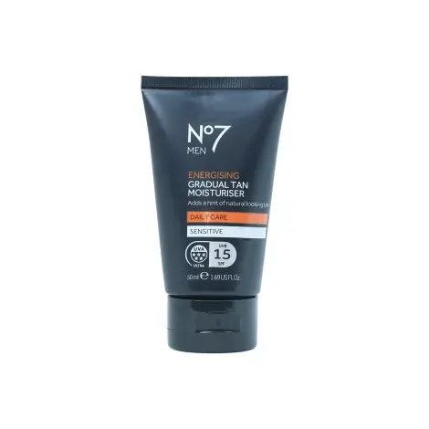 Boots No7 Men Energising Gradual Tan Moisturiser UVB SPF15 50ml — BOOTS sunscreen