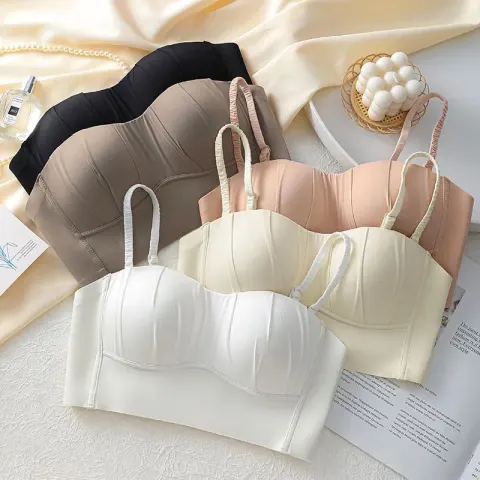 Premium Stepless Padded Push-Up Bra | Seamless Comfort & Elegant Support - Shopemart 1