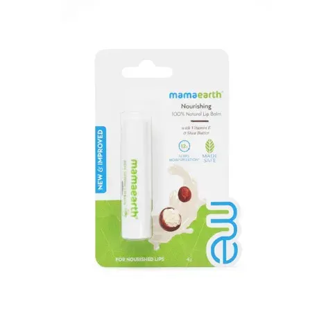 Mamaearth Nourishing Tinted 100% Natural Lip Balm with Vitamin E and Shea Butter 4g — MAMA EARTH lip care product
