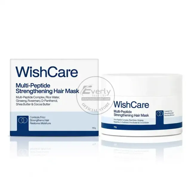 WishCare Multi-Peptide Strengthening Hair Mask for Frizz, Breakage & Damaged Hair - 110gm — Wishcare