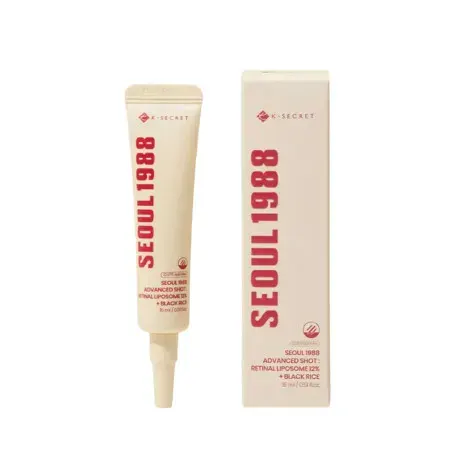 K-Secret Seoul 1988 Advanced Shot: Retinal Liposome 12% + Black Rice 15ml — K-SECRET face serum
