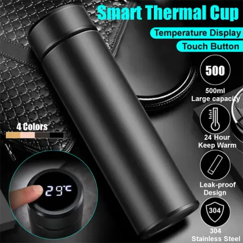Digital Temperature Led Water Bottle
