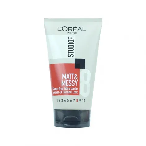 L'Oreal Studio Line 8 Matte & Messy Shine Free Fiber Paste 150ml — LOREAL beauty product