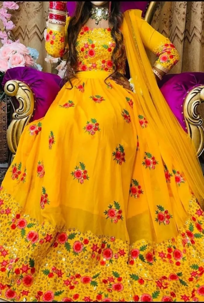 Georgette Semi Stitched Salwar Suit - Shopemart