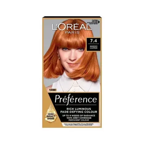 Loreal Hair Color Preference - 7.4 Mango Copper — LOREAL hair care product