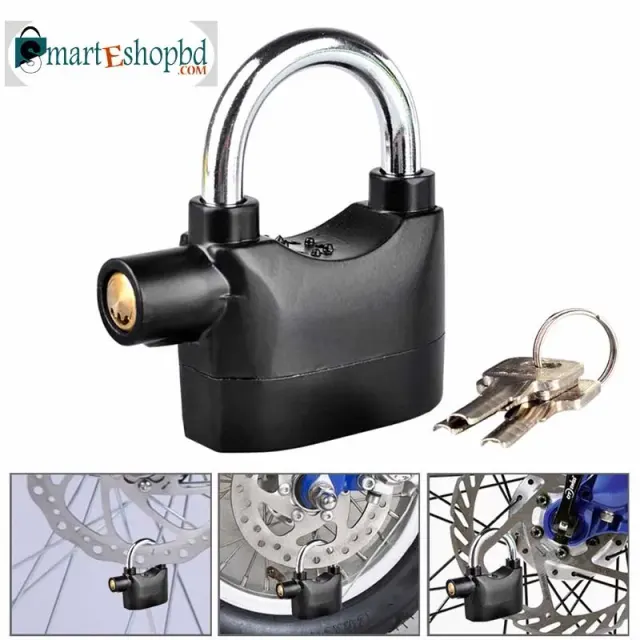 Siren alarm padlock