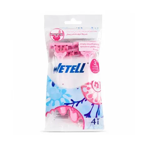 Wetell Simply Shaving Razor Three Blade 4 Pcs — WETELL grooming product