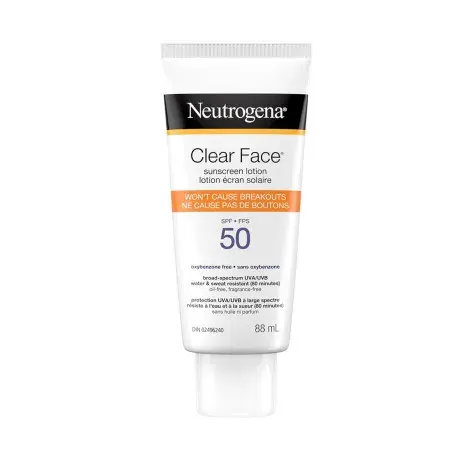 Neutrogena Clear Face Sunscreen Lotion SPF 50 88ml — NEUTROGENA sunscreen