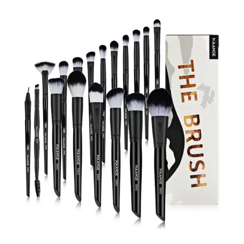 MAANGE The Brush 18pcs Professional Makeup Brush Set - Black — Maange