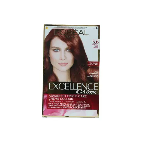 L'Oreal Excellence Creme Triple Care Colour - 5.6 Natural Rich Auburn — LOREAL beauty product
