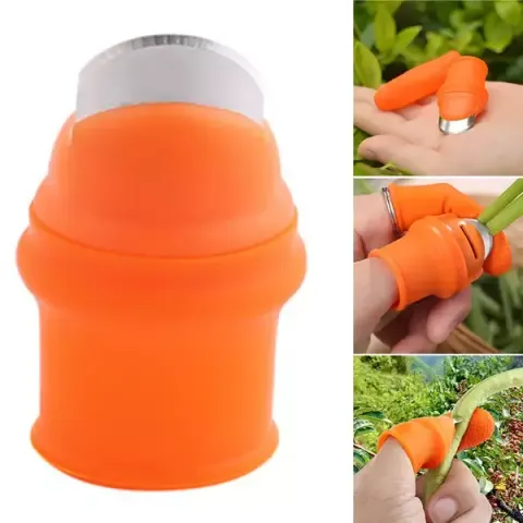 Thumb Vegetable Cutter with Anti-cut Finger Cover