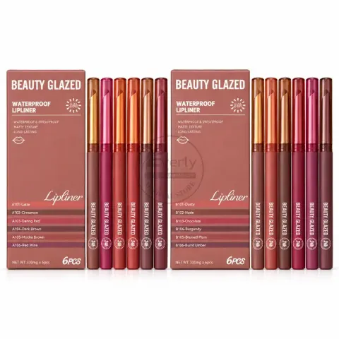 Beauty Glazed Waterproof & Sweatproof Matte Lipliner 6pcs Set — Beauty Glazed