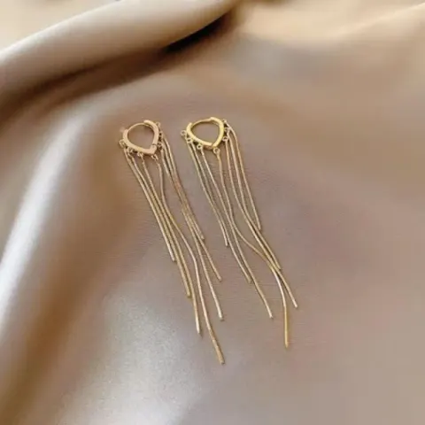 Long Tassel Gold Earrings – Vintage-Inspired Chic Jewelry