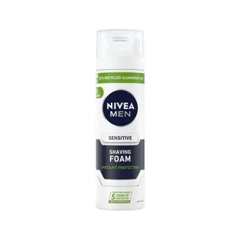 Nivea Men Sensitive Shaving Foam 200ml — NIVEA grooming product
