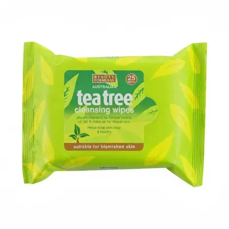 Beauty Formulas Australian Tea Tree Cleansing Wipes - 25 Wipes — BEAUTY FORMULAS face wash
