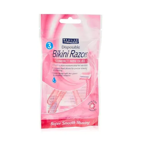 Beauty Formulas Disposable Bikini Razors 3Pcs — BEAUTY FORMULAS beauty product
