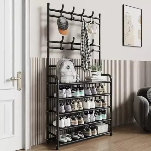 Multifunctional Shoe and Coat Rack