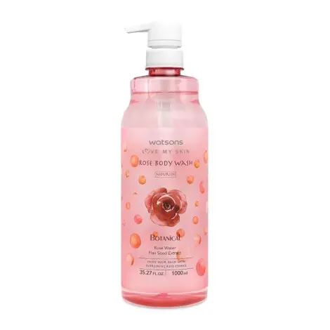 Watsons Botanical Nourish Rose Body Wash 1000ml — WATSONS body care product