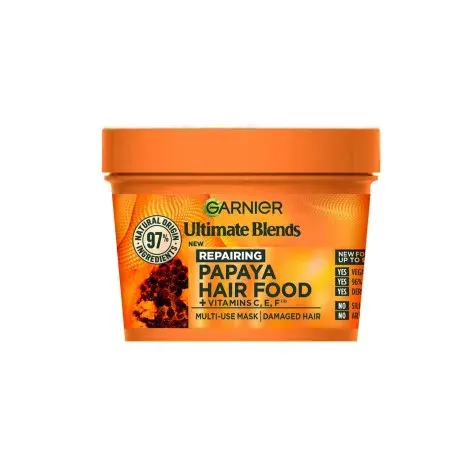 Garnier Ultimate Blends Repairing Papaya Hair Food + Vitamin C,E,F Multi-Use Mask 400ml — GARNIER hair care product