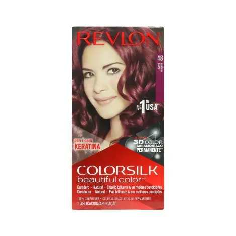 Revlon Colorsilk Beautiful Hair Color - 48 Burgundy — REVLON hair care product