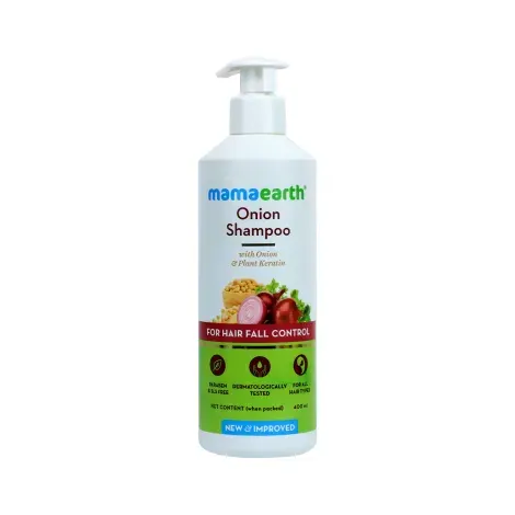 Mamaearth Onion Shampoo for Hair Fall Control 250ml — MAMA EARTH hair care product