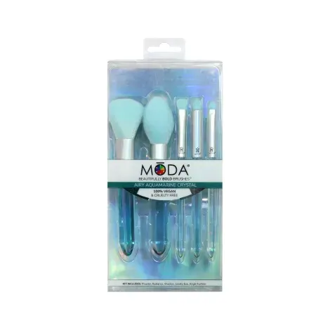 Royal And Langnickel Moda Brush Crystal Makeup 5pc Brush Set — ROYAL makeup product