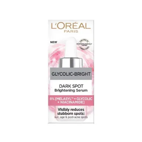 L'Oreal Glycolic Bright Dark Spot Brightening Serum 15ml — LOREAL face serum