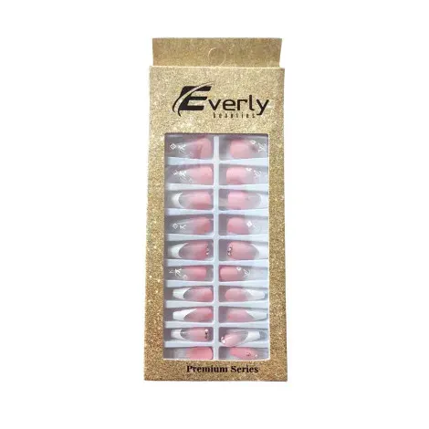 Everly Natural Fake Nails 24pcs - L107 — EVERLY beauty product