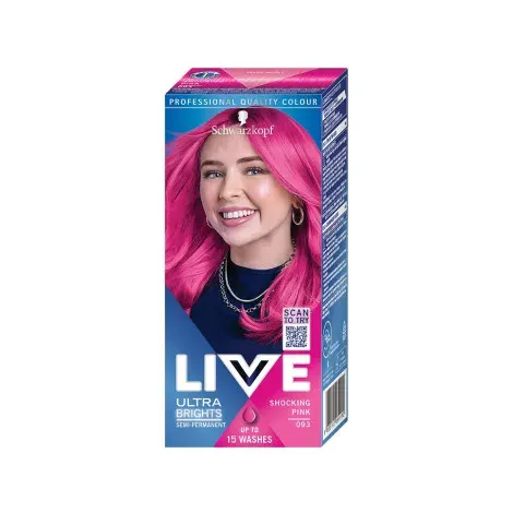 Schwarzkopf Live Ultra Brights semi-Permanent Colour - 093 Shocking Pink — SCHWARZKOPF beauty product