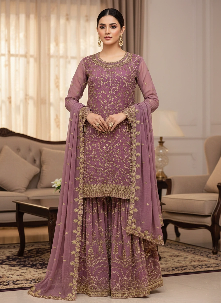 embroidered-georgette-sharara-suit-set-for-women