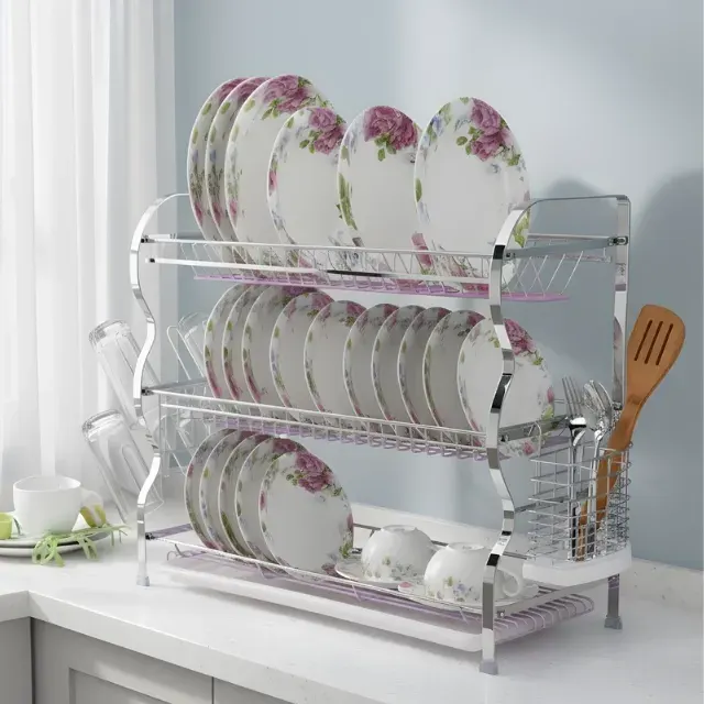 3 Layer Dish Drainer
