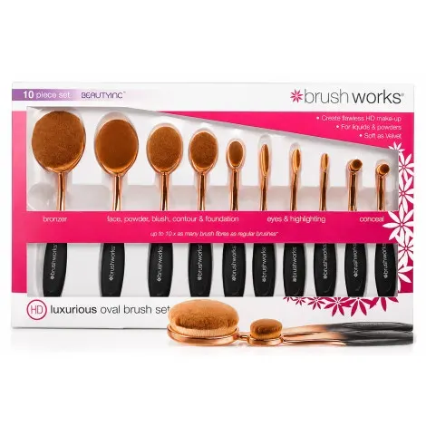 Brush Works Luxurious Oval Brush Set — BRUSH WORKS beauty accessory