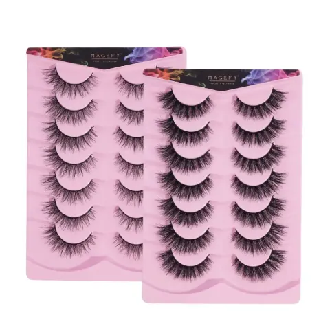 MAANGE MAGEFY 7 Pair False Eyelash Set – Natural & Glam Reusable Lashes — Maange