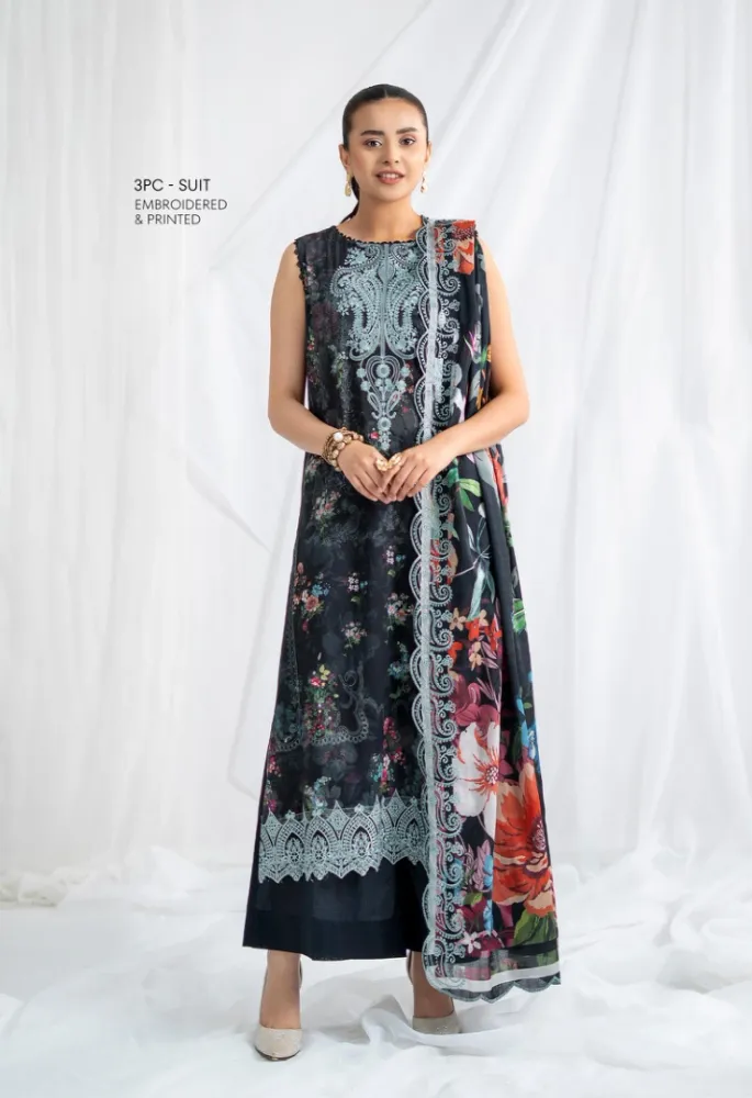 GullJee Rang-e-Haya Lawn - Shopemart 1