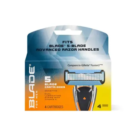 Blade Men Razor 5 Blade - 4 Cartridges — BLADE grooming product