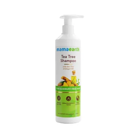 Mamaearth Tea Tree Shampoo For Dandruff Free Hair 250ml — MAMA EARTH hair care product