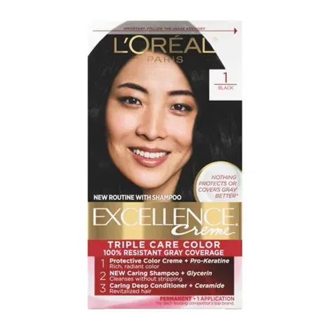 Loreal Hair Colour Excellence - 1 Black — LOREAL hair care product