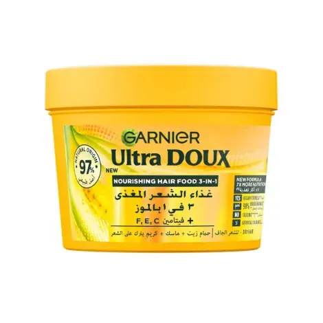 Garnier Ultra Doux Banana Nourishing 3-in-1 Hair Food Mask 390ml — GARNIER hair care product