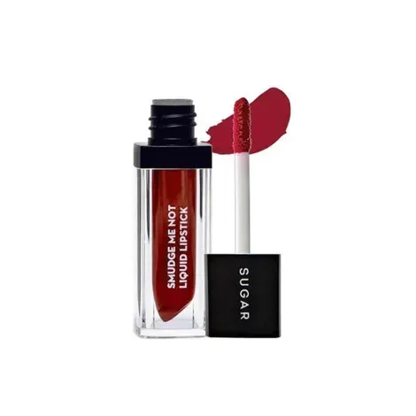Sugar Cosmetics New Smudge Me Not Liquid Lipstick - 10 Drop Dead Red — SUGAR COSMETICS lip colour