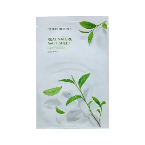 Nature Republic Real Nature Mask Sheet Green Tea 23ml — NATURE REPUBLIC face mask
