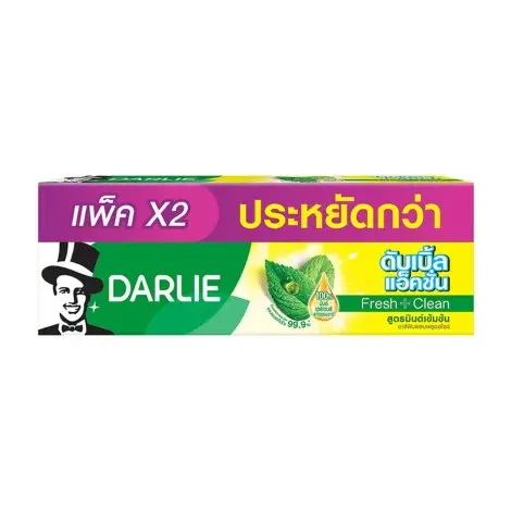 Darlie Double Action Fresh + Clean Original Strong Mint Toothpaste 150g × 2 Tubes — DARLIE beauty product